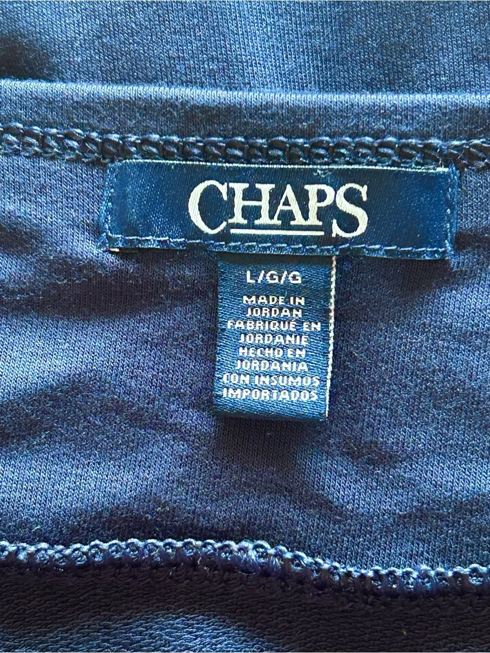 Chaps nwt navy